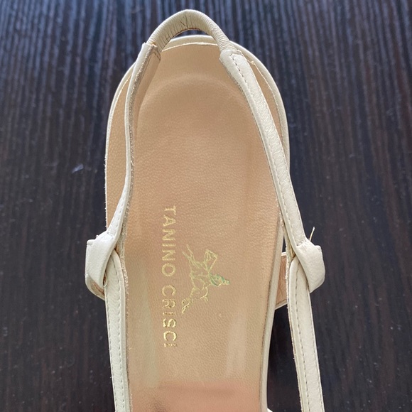 Handmade Italy ,Tanino Crisci ,size39.5 ,off white beige natural leather , heels - Picture 9 of 9